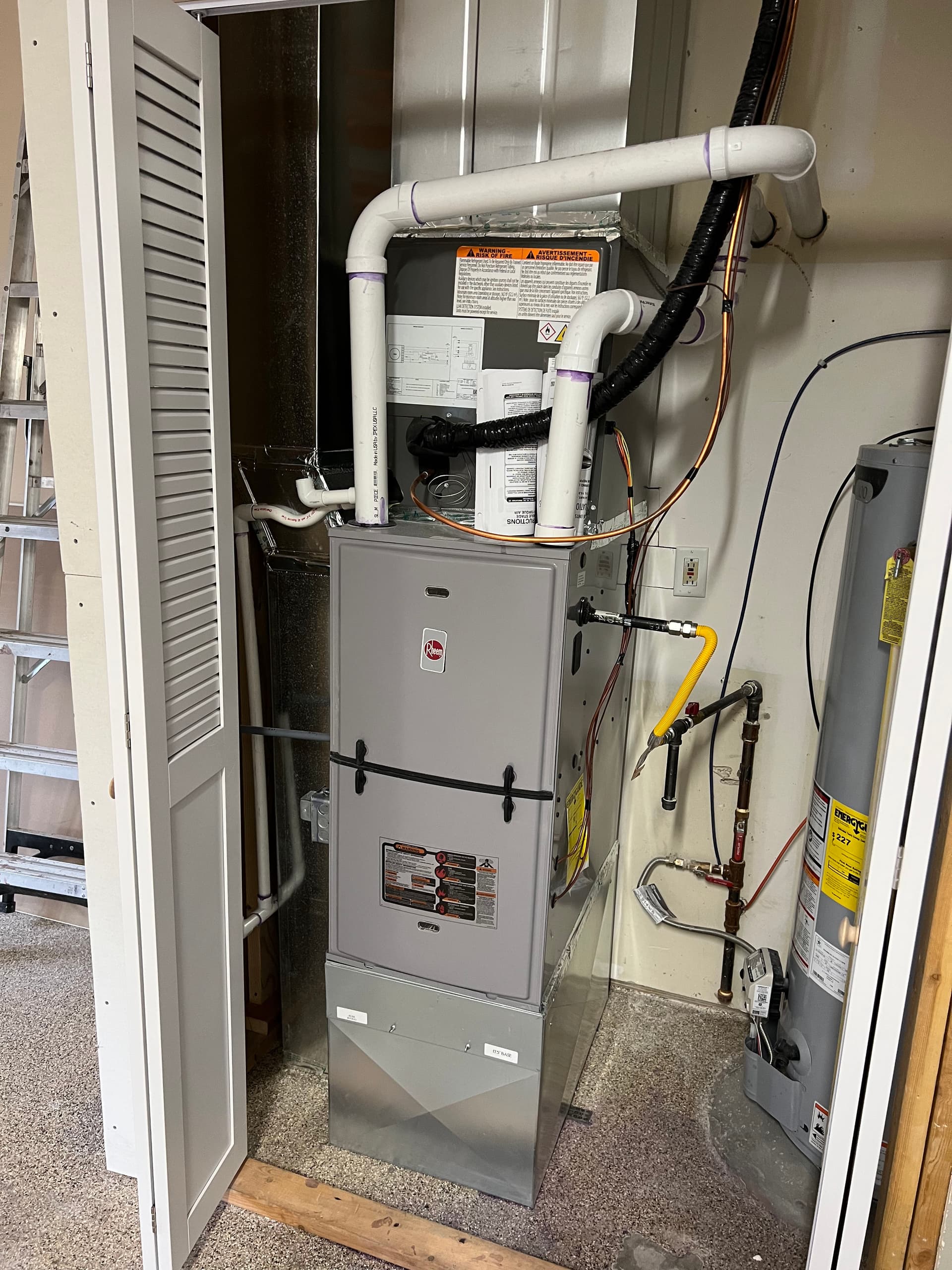 Gallery photos for Rheem Furnace and A/C Install with Full System Relocation: Image #1