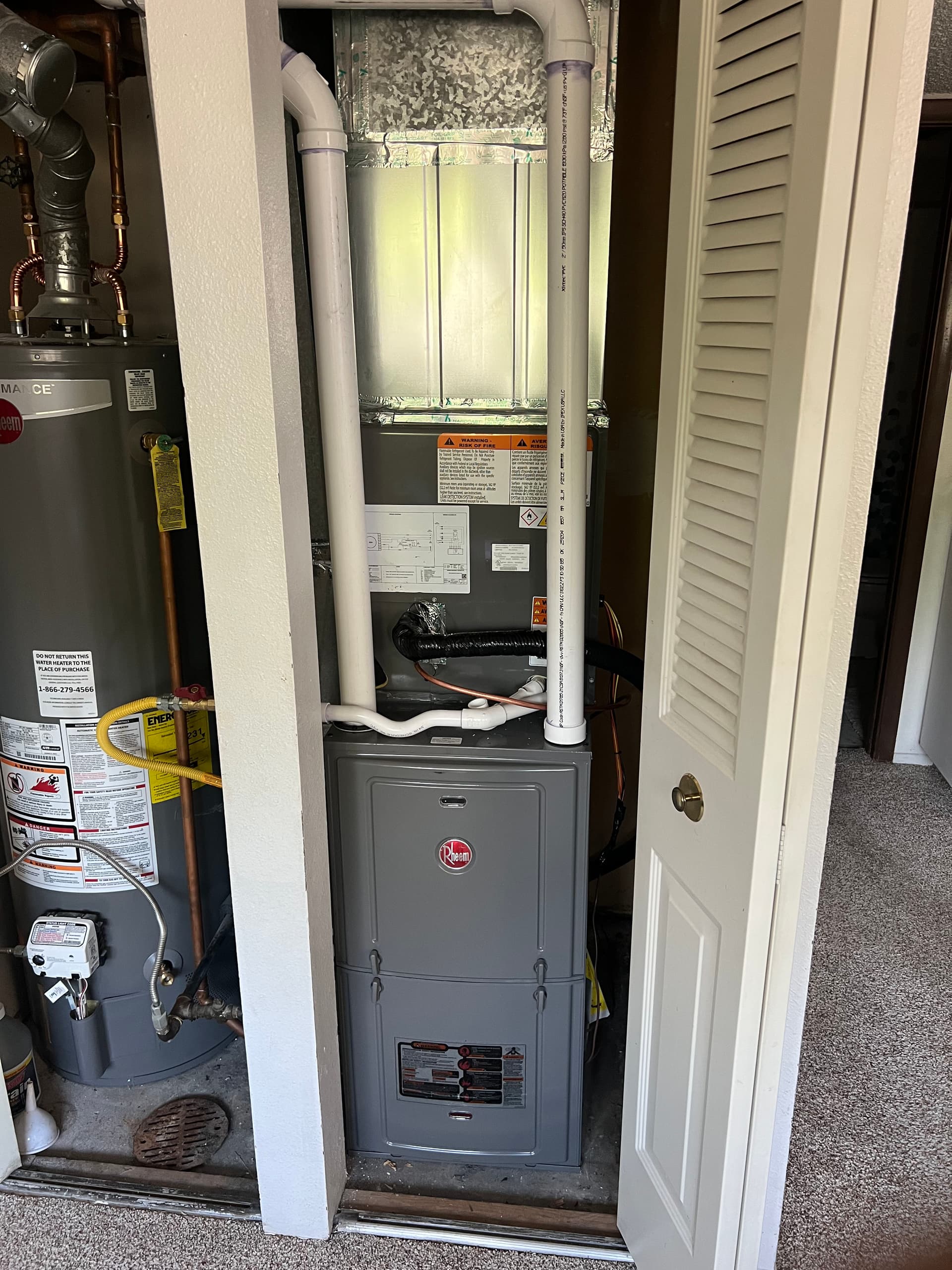 Gallery photos for Rheem 95% Furnace and AC Install Done Right: Image #1