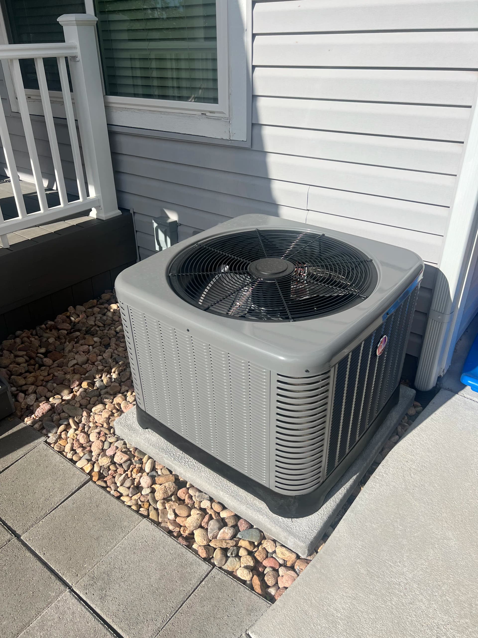 New Rheem AC and 95% Efficient Furnace Installation Complete image