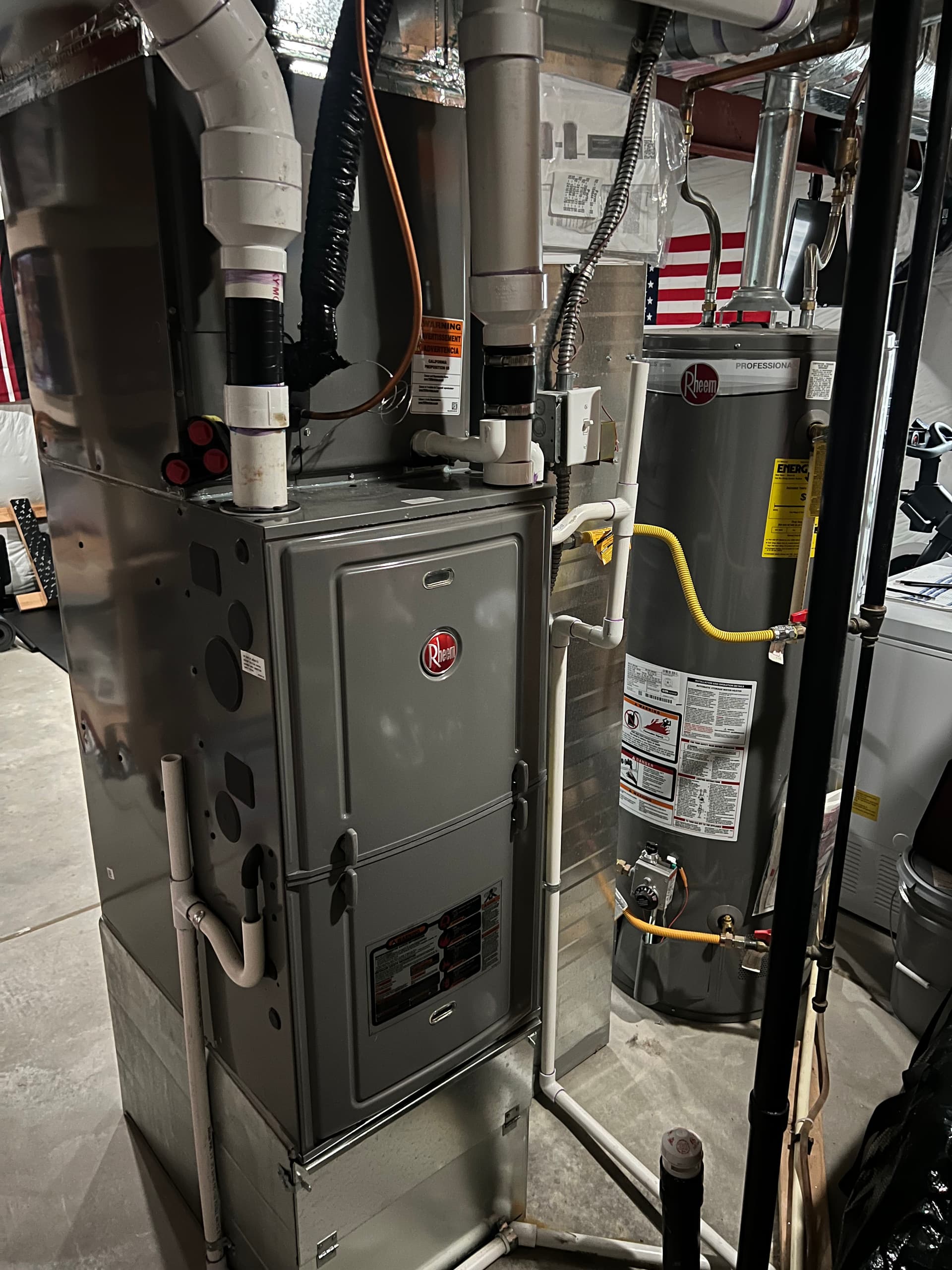 New Rheem Furnace and AC Install Done Right image